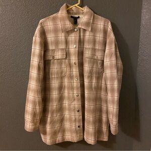 NWT- Forever 21 Women’s Oversized Flannel Jacket